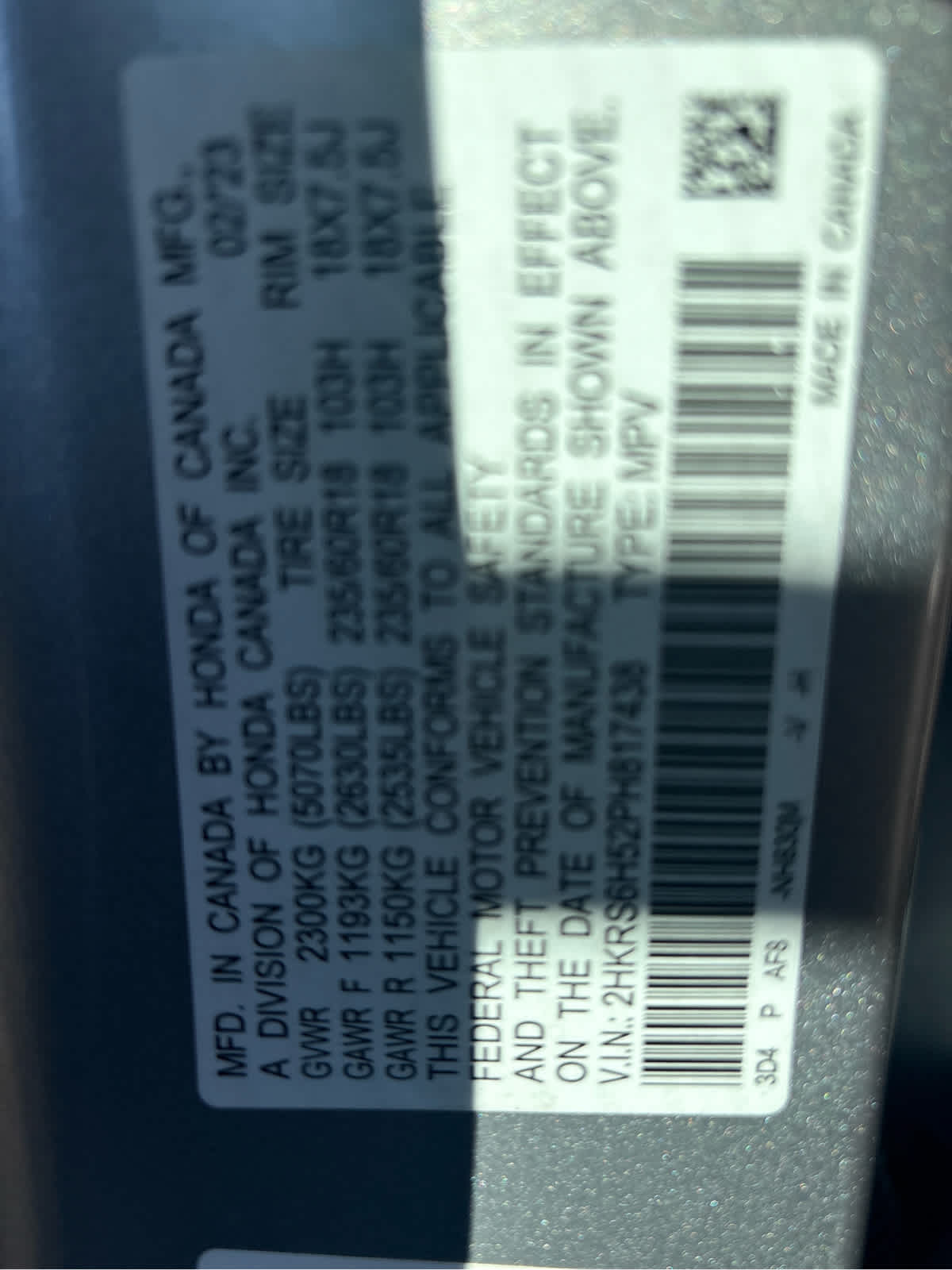 2023 Honda CR-V Hybrid Sport