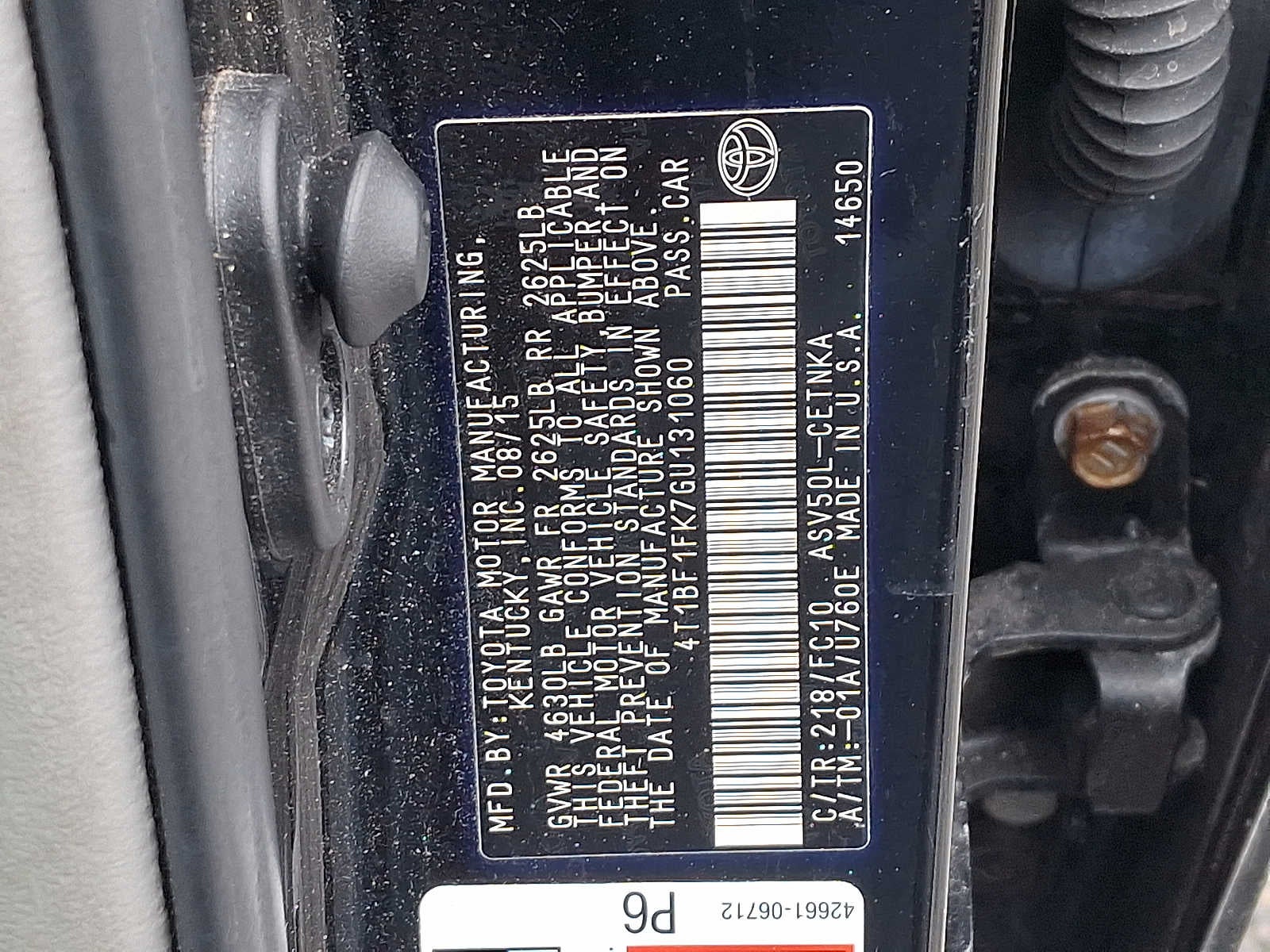 2016 Toyota Camry LE