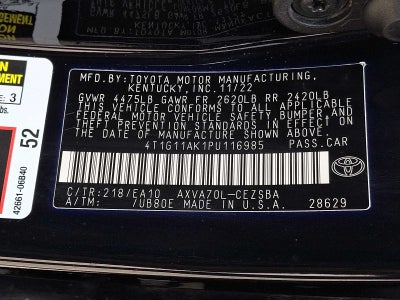 2023 Toyota Camry SE