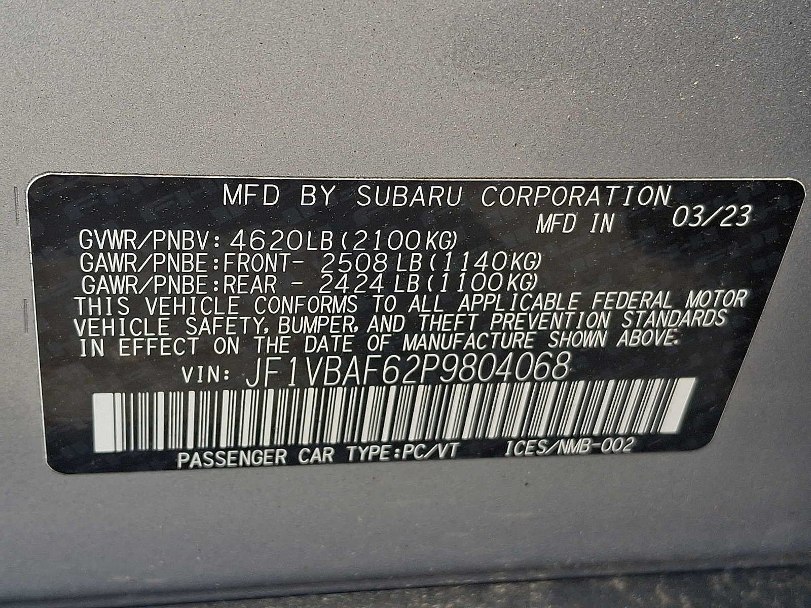 2023 Subaru WRX Premium