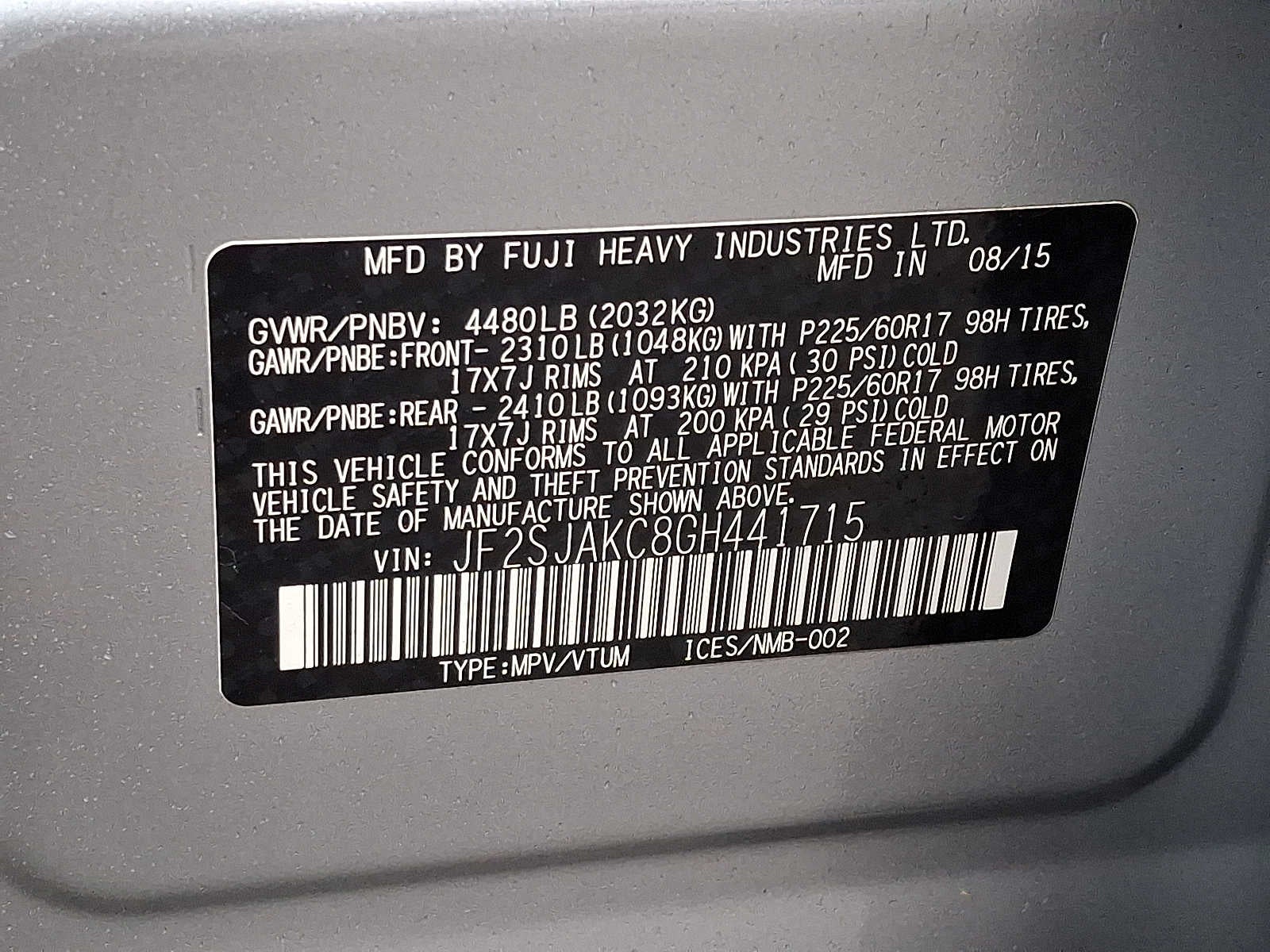 2016 Subaru Forester 2.5i Limited