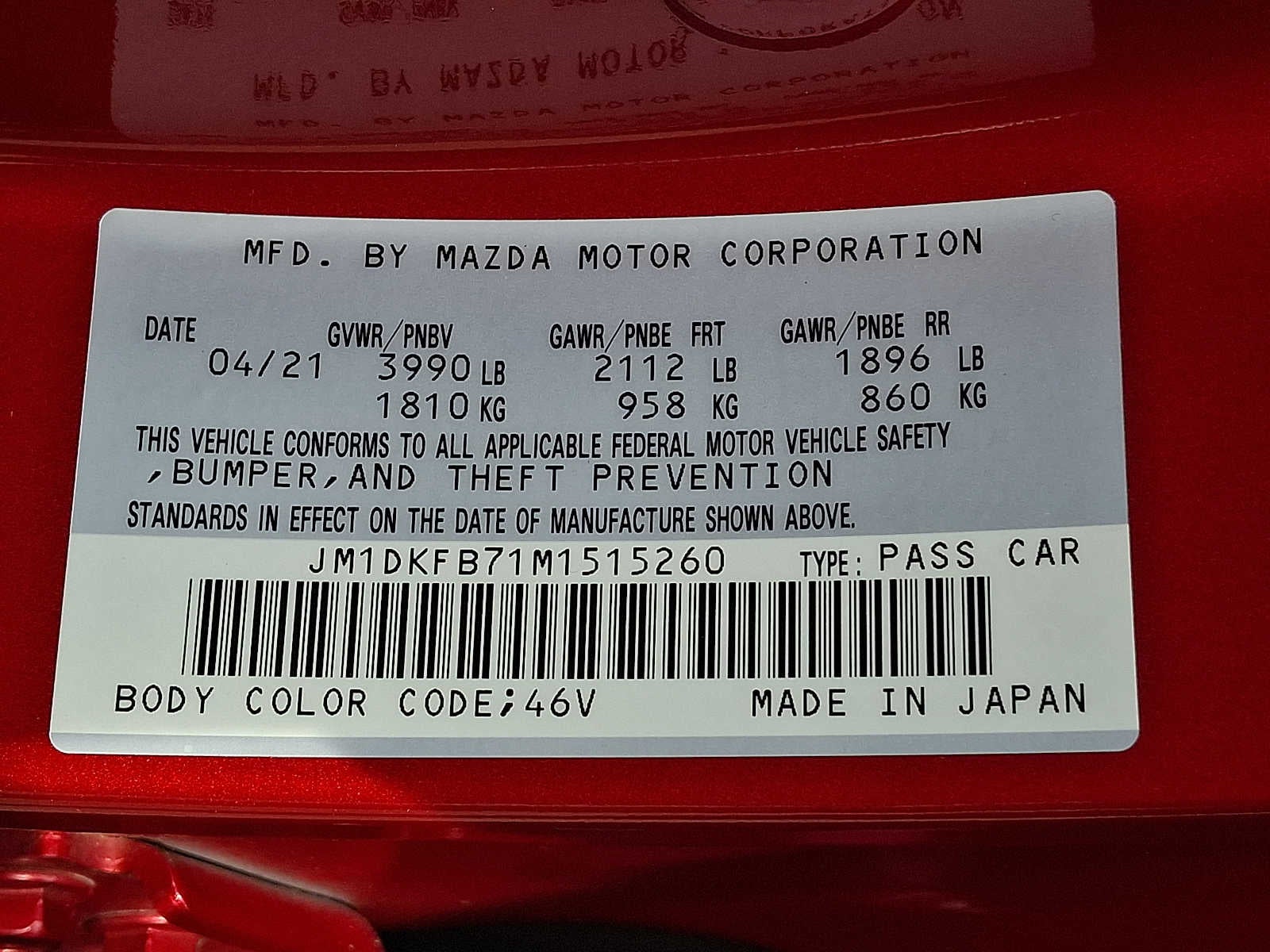 2021 Mazda Mazda CX-3 Sport