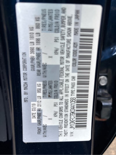 2019 Mazda Mazda CX-3 Touring