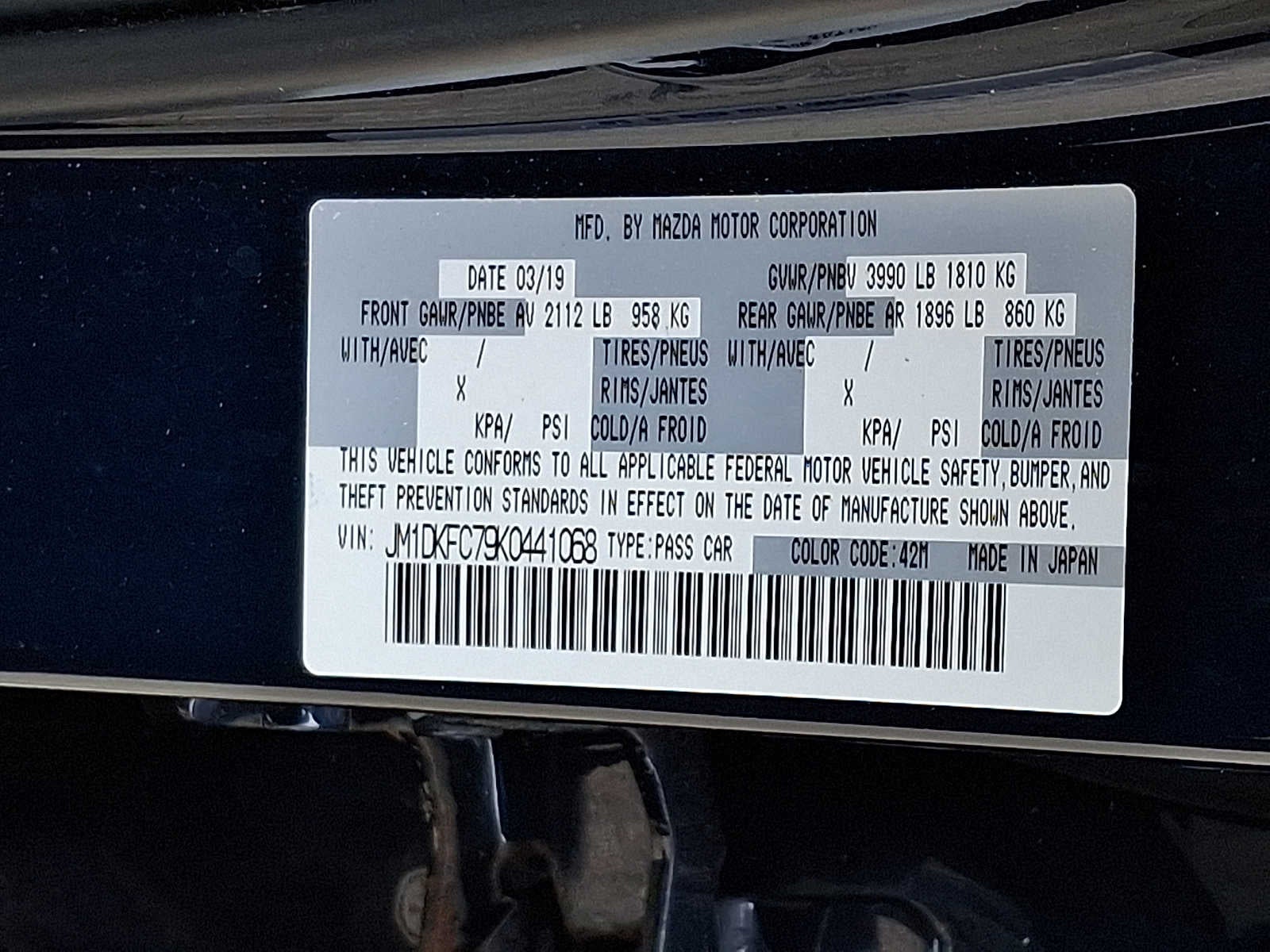 2019 Mazda Mazda CX-3 Touring