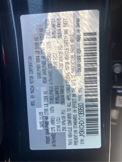 2026 Mazda Mazda CX-90 Premium Sport