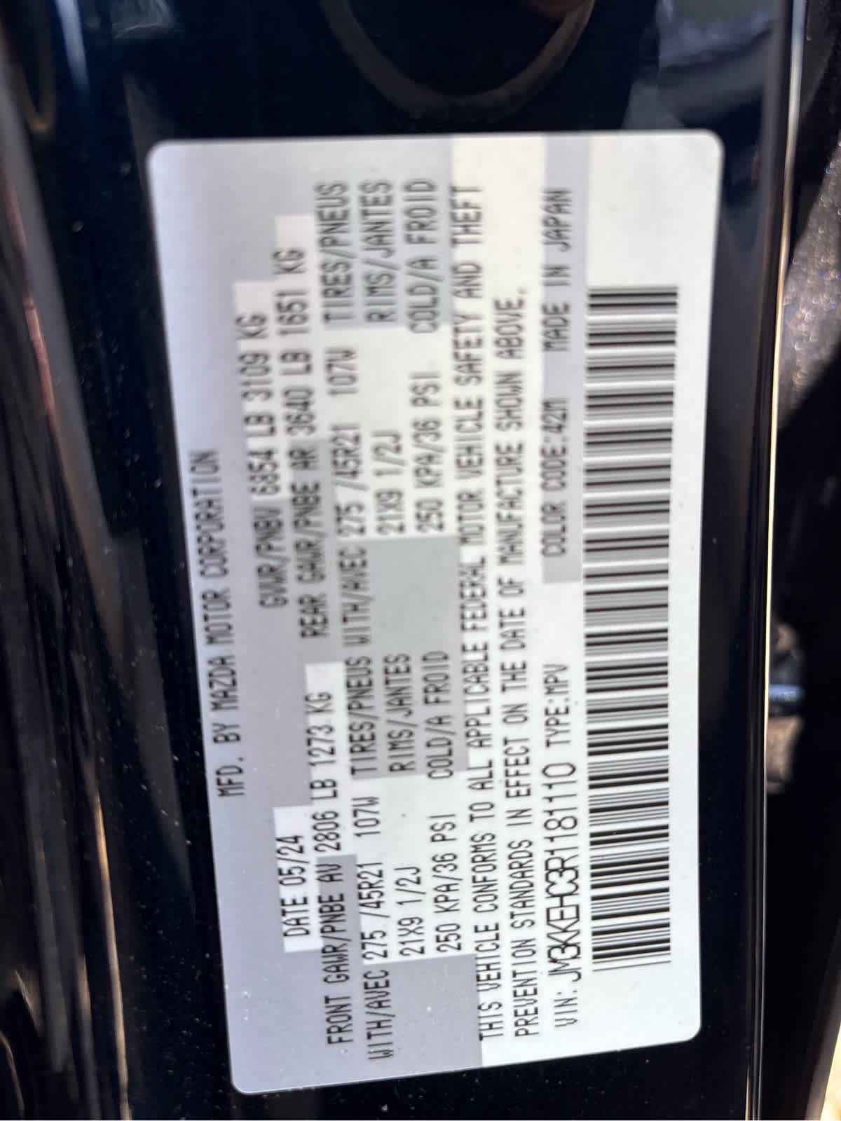 2024 Mazda Mazda CX-90 3.3 Turbo S Premium Plus