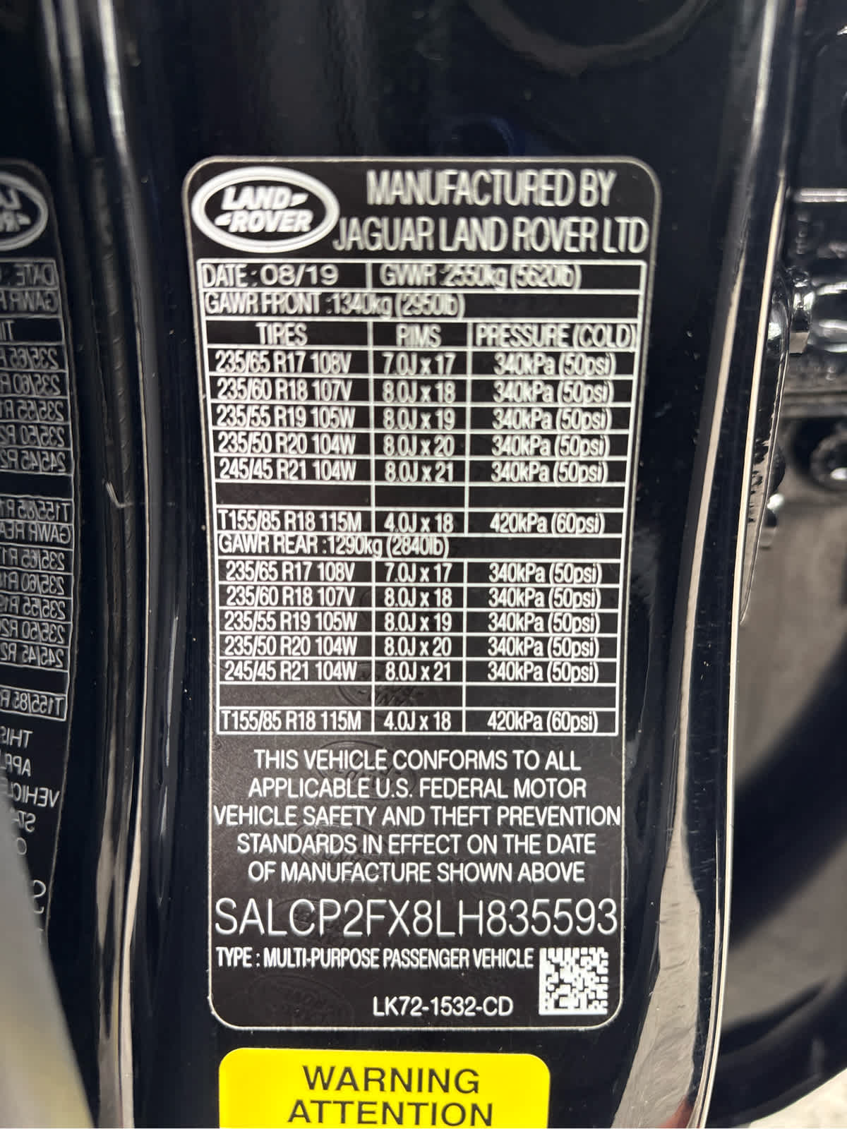 2020 Land Rover Discovery Sport SE