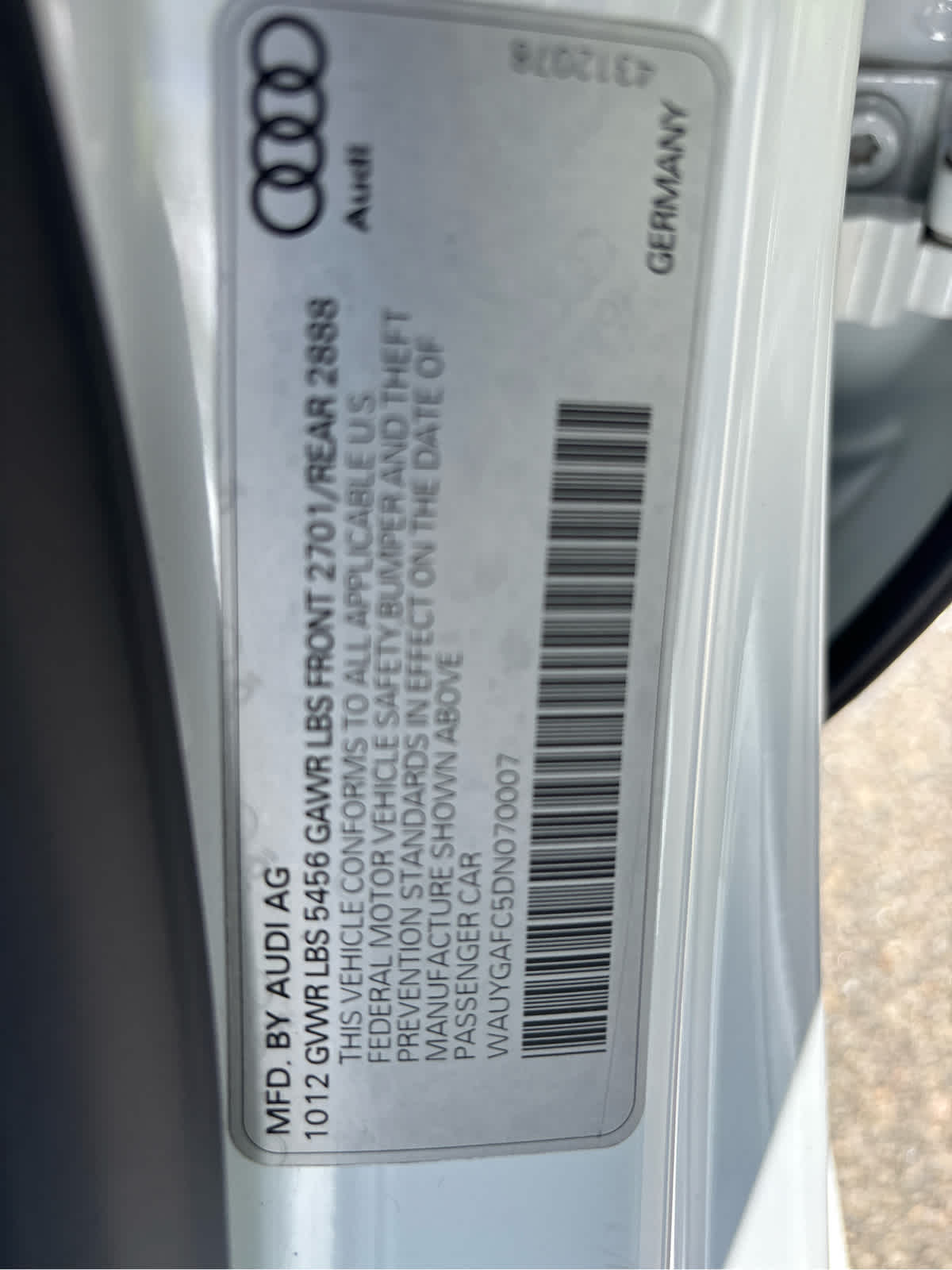 2013 Audi A7 3.0 Premium Plus