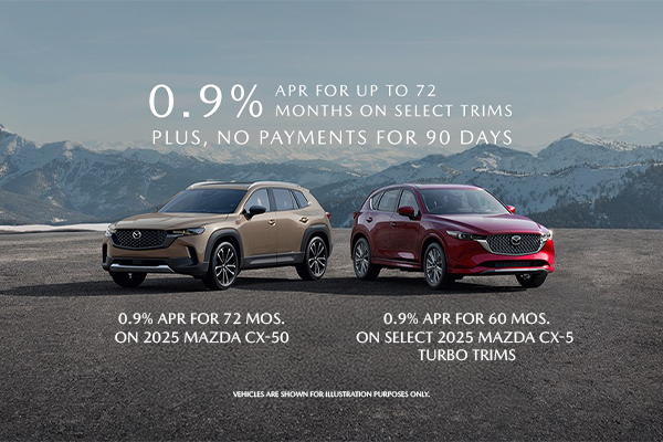 0.9% APR For Up To 72 Months On Select Models