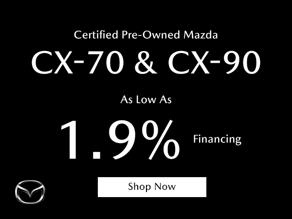 1.9% Available On Select CX-70 & CX-90 Models.